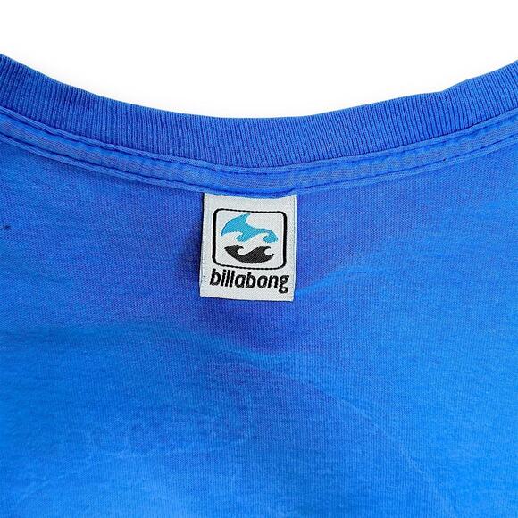 Vintage Billabong Surfwear Tee Blue Y2K Wave Graphic 90s Skater Retro T Shirt XS - Picture 7 of 8
